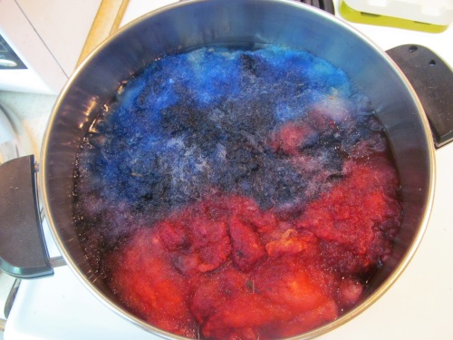 fleece starting dye process